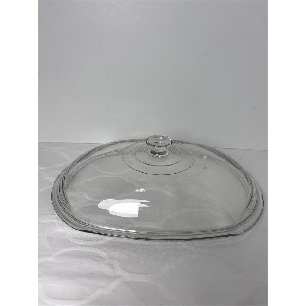 Original Rival Crock Pot Oval Glass Cover Lid Only  3860 3745 3755 3756 Chipped
